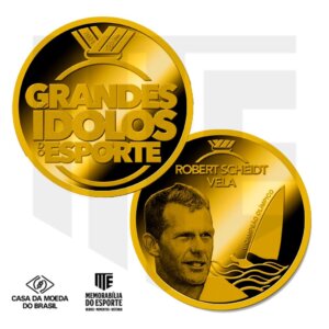Medalha Robert Scheidt (Bronze Dourado) - Série 'Grandes Ídolos do Esporte'