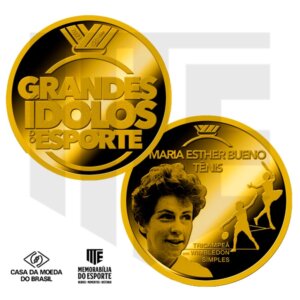 Medalha Maria Esther Bueno (Bronze Dourado) - Série 'Grandes Ídolos do Esporte'