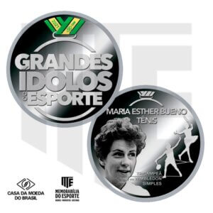 Medalha Maria Esther Bueno (Prata) - Série 'Grandes Ídolos do Esporte'