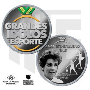 Medalha Maria Esther Bueno (Cuproníquel) - Série 'Grandes Ídolos do Esporte'