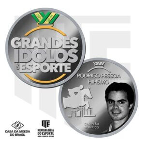 Medalha de Rodrigo Pessoa (Cuproníquel) - Série 'Grandes Ídolos do Esporte'