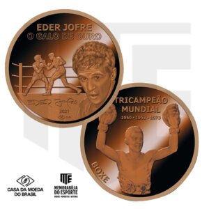 Medalha de Eder Jofre (Bronze) - Série 'Galo de Ouro'