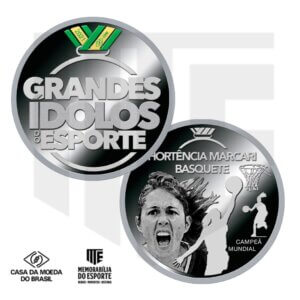 Medalha da Hortência Marcari (Prata) - Série 'Grandes Ídolos do Esporte'