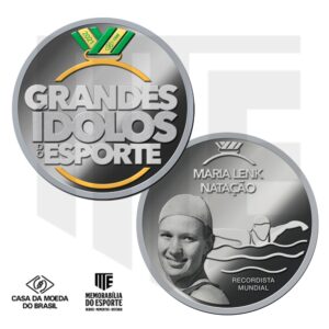 Medalha Maria Lenk (Cuproníquel) - Série "Grandes Ídolos do Esporte"