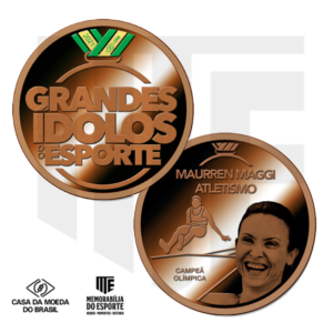 Medalha Maurren Maggi (Bronze) - Série "Grandes Ídolos do Esporte"