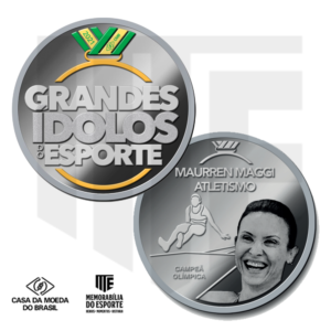 Medalha Maurren Maggi (Cuproníquel) - Série "Grandes Ídolos do Esporte"