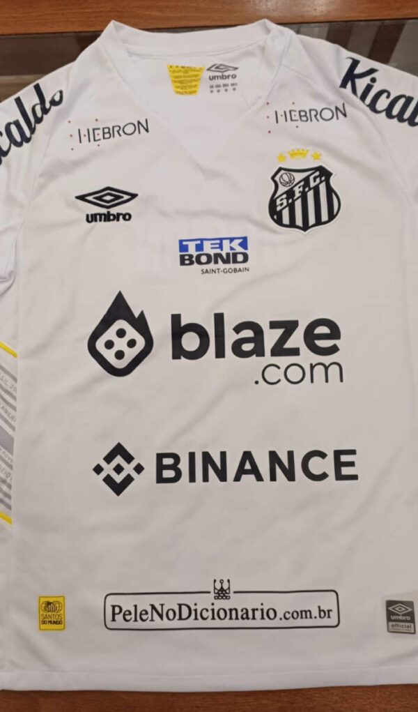 RARÍSSIMA! Camisa Santos Homenagem 'Pelé no Dicionário' (Rincón # 25)