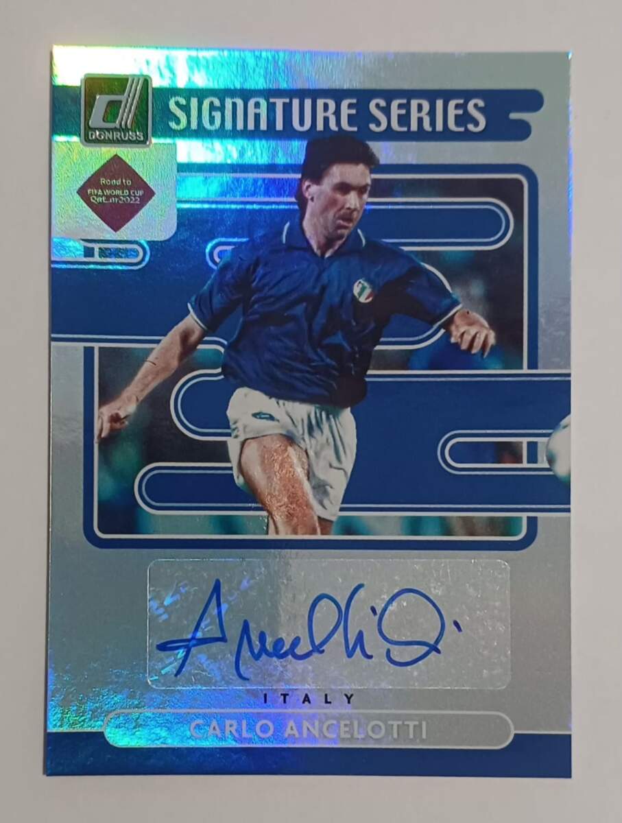 EXCLUSIVIDADE MDE! Card Panini Carlo Ancelotti / Itália - Autógrafo Manual - Imagem 2