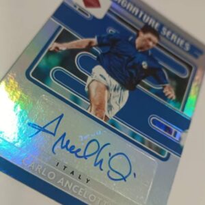 EXCLUSIVIDADE MDE! Card Panini Carlo Ancelotti / Itália - Autógrafo Manual
