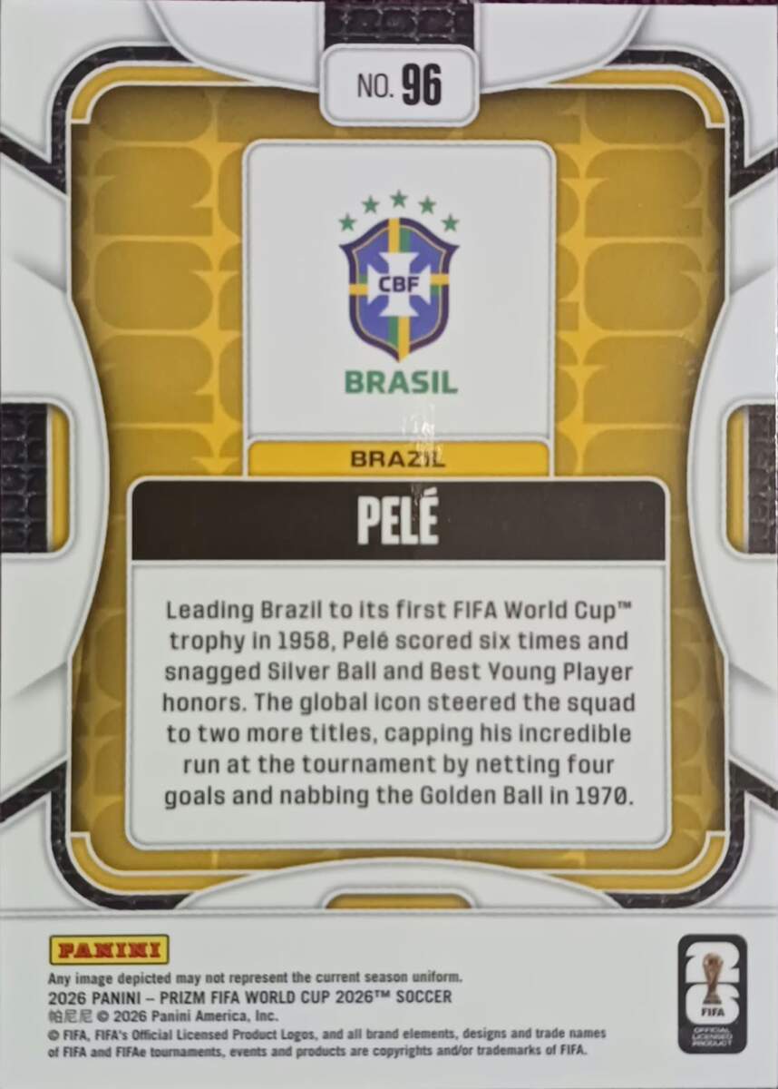 Cards Pelé - Combo de Cards Panini 2026 'Rei do Futebol' - RARIDADE! - Imagem 4
